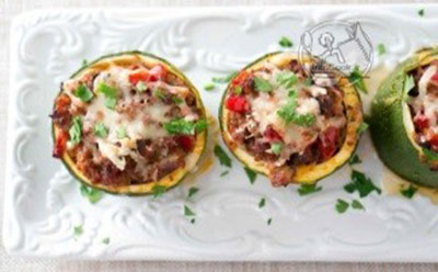 Stuffed Cup-shaped Zucchini